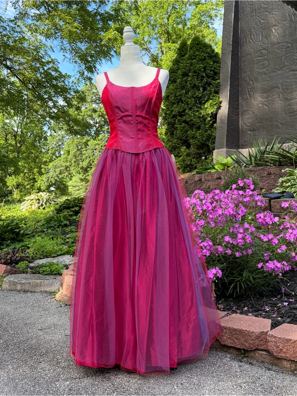 Vintage Y2K Gunne Sax McClintock Fairy Princess Pink Party Prom Dress Size 5/6